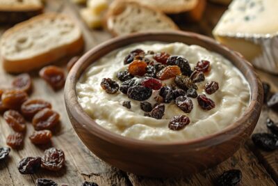 Concoctez une onctueuse crème de roquefort aux fruits secs pour émerveiller vos invités