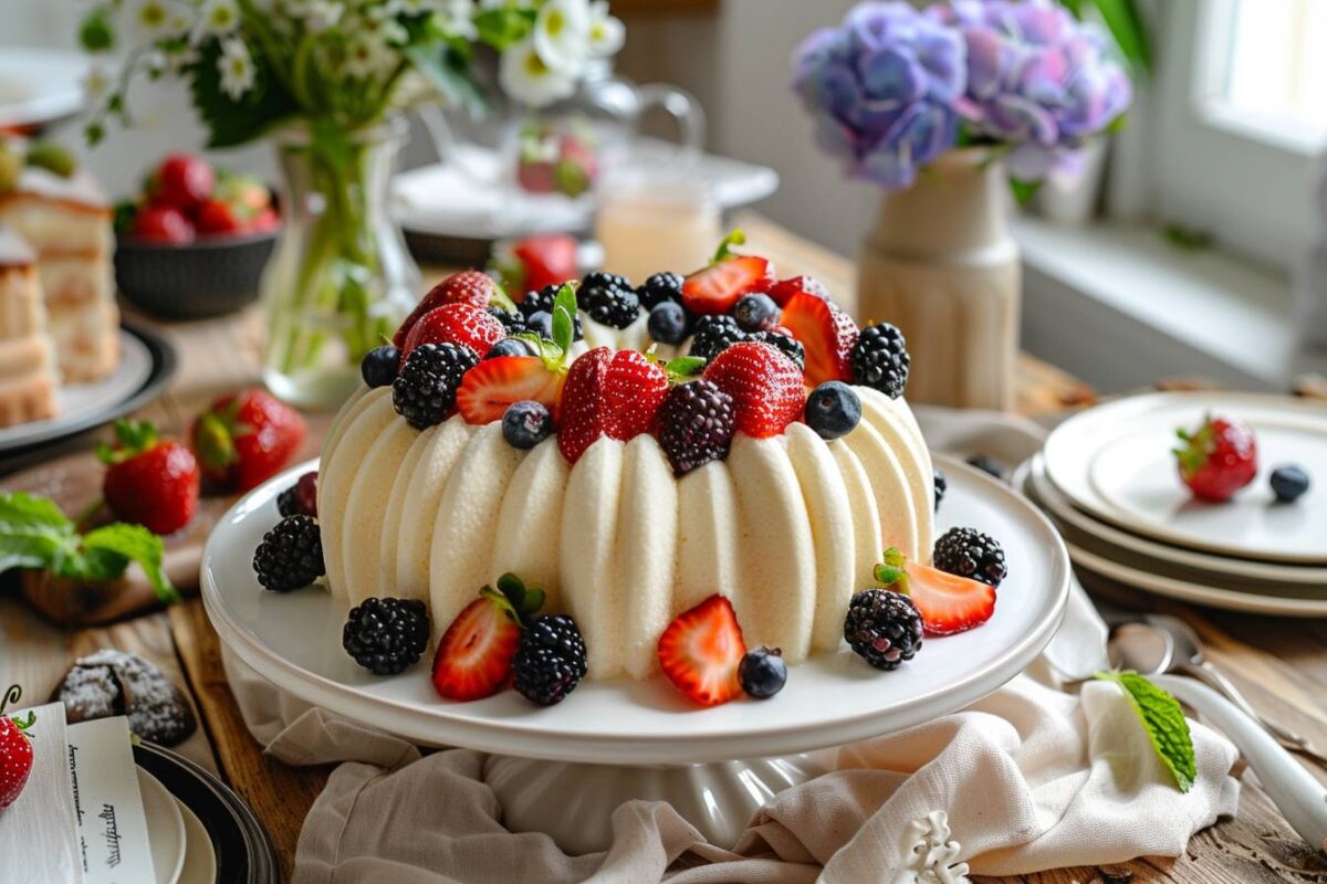 Créez une couronne de semoule onctueuse avec des fruits des bois pour régaler vos invités