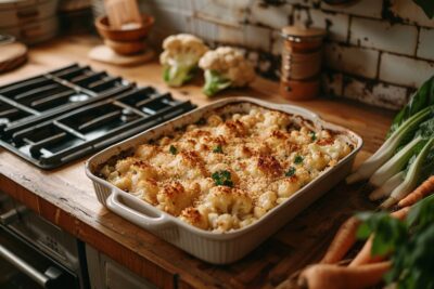 Les délices d’un gratin de chou-fleur et lentilles pour régaler votre famille